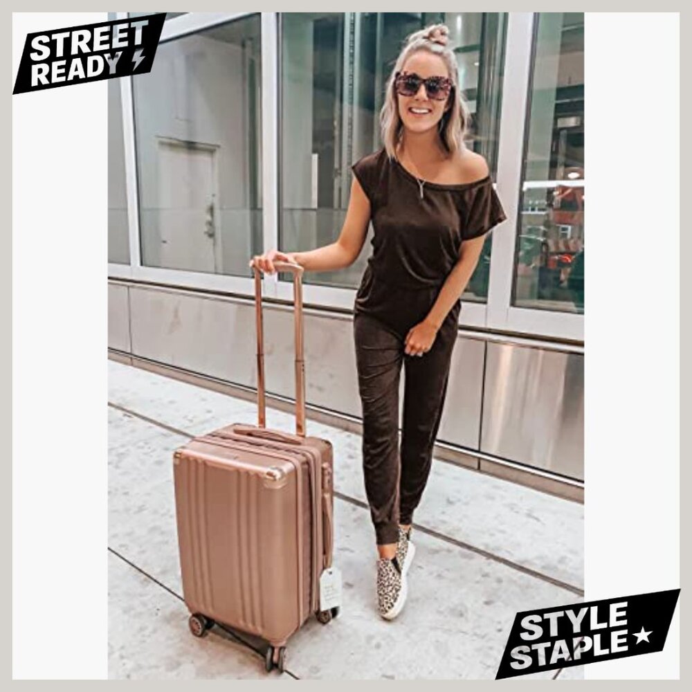 Off Shoulder Jumpsuit Size M Polyester Viscose Su… - image 5